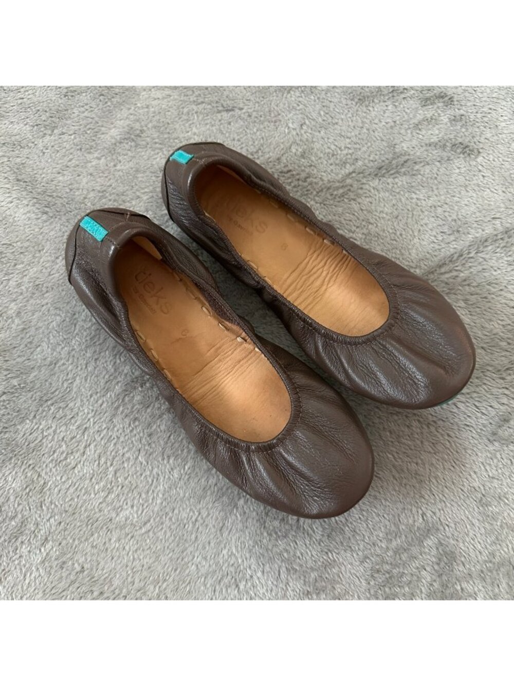 Tieks Brown Ballet Flats Shoes Womens size 6